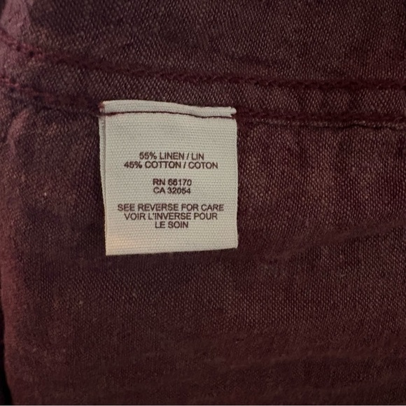 Free People Linen Blend Mauve Ruffle Jacket Boho Peplum Vintage Size Small - Picture 14 of 15